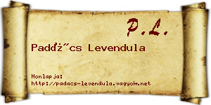 Padács Levendula névjegykártya
